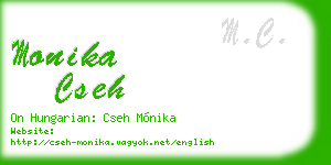 monika cseh business card